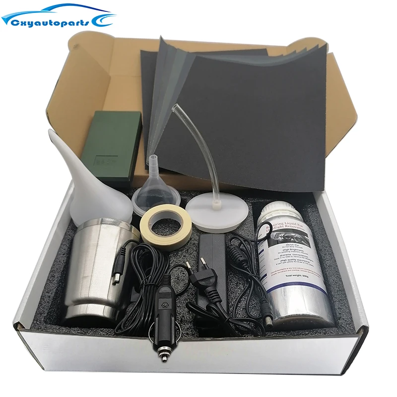 Kit de farol de carro polonês 800g, polímero líquido, ferramenta de reparo e renovação, evaporador, regeneração de lâmpadas de carro