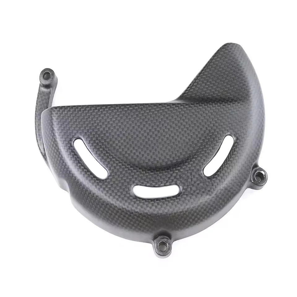 Motorcycle Carbon Fiber Dry Clutch Cover Right Engine Case Protector For DUCATI Panigale V4 V4S V4R Streetfighter Multistrada V4