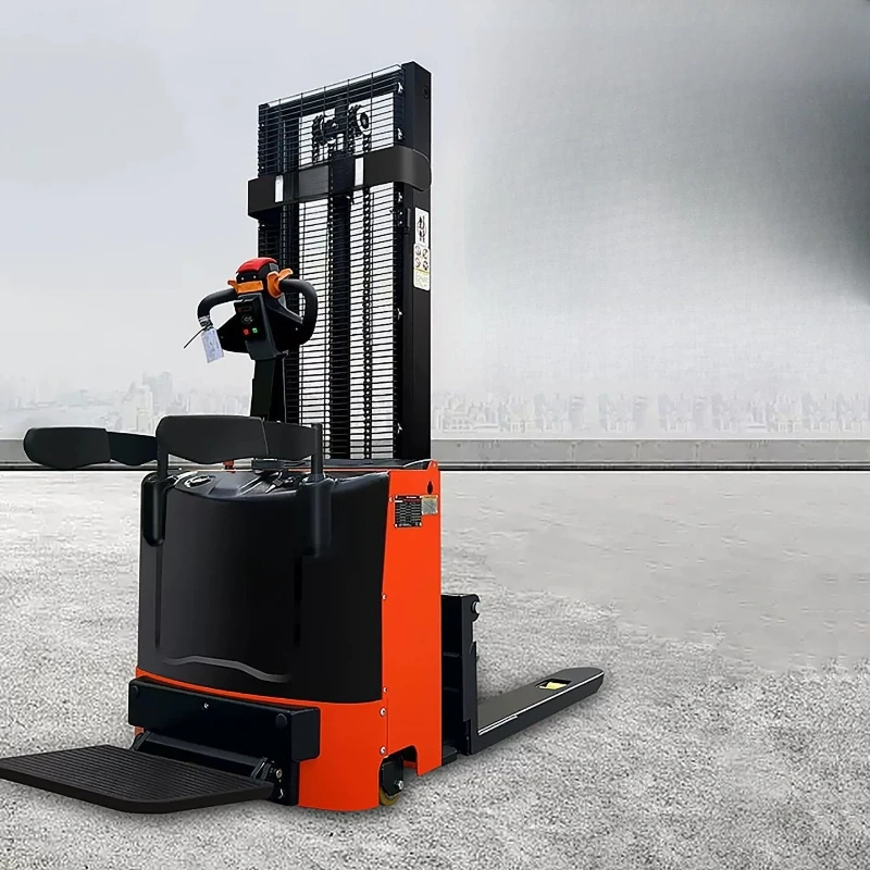 Electric walking stacker 1.5 tons Heli battery hydraulic lifting loading and unloading stacking pallet forklift