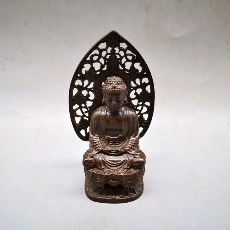 Antique Vairocana Buddha Statue Sitting Buddha Ornaments Home Decorative Crafts Buddha Ornaments