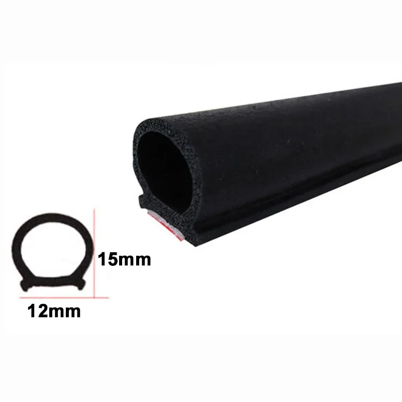 Large D Pillar Auto Car Rubber Sealing Strips Trim For Window Door Edge Bonnet Trunk Cover Soundproof Dustproof Envionmental