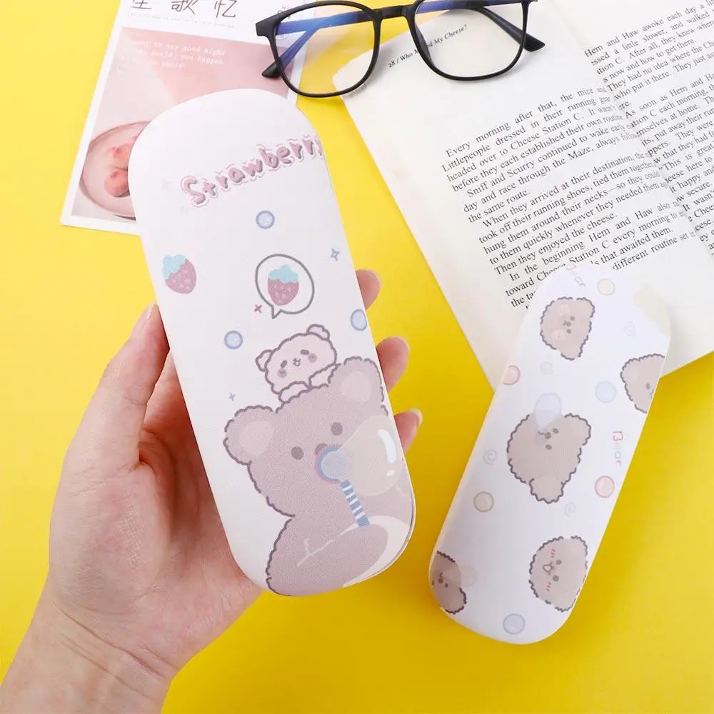 Men PU Leather Eyewear Bag Eyewear Protector Containers Women Glasses Box Spectacle Case Reading Glasses Case Eyeglass Hard Box