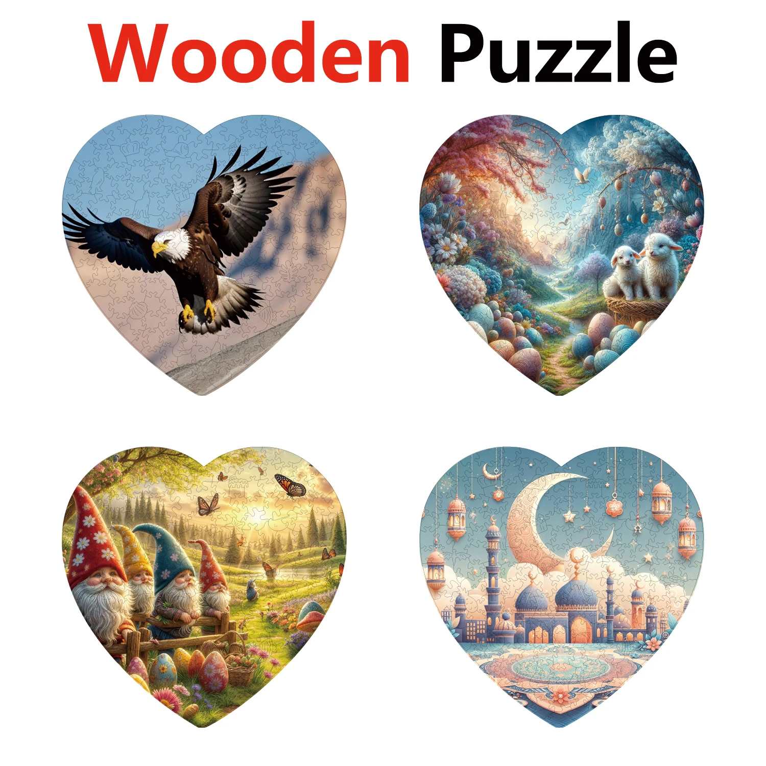 

Лидер продаж, деревянная головоломка с орлом, карликом и кроликом, 3 года + игрушки высокой сложности, подарки на день рождения и праздник