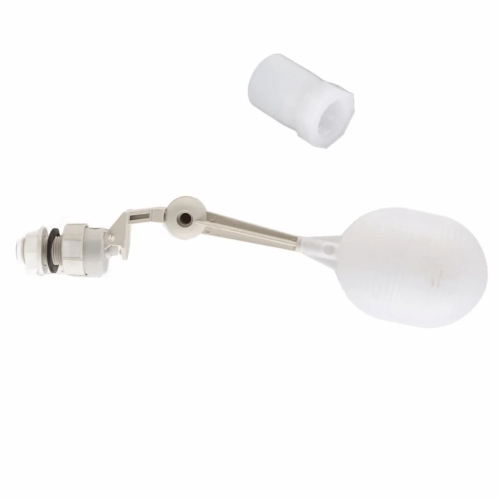 2Pcs ABS Float Ball Valve With G3/4 Thread Adapter G1/2 Thread Float Valve Tank Corrosion Resistant Durable DN15 Float Valve