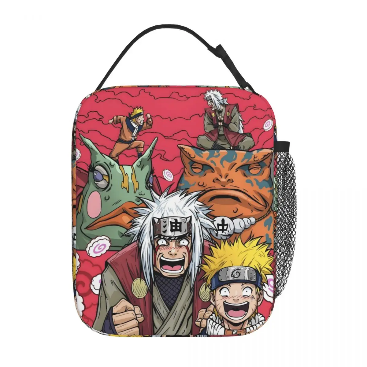 Custom Jiraiya & N-Narutoes Resuable Lunch Boxes Waterproof Anime Cooler Thermal Food Insulated Lunch Bag Office Work