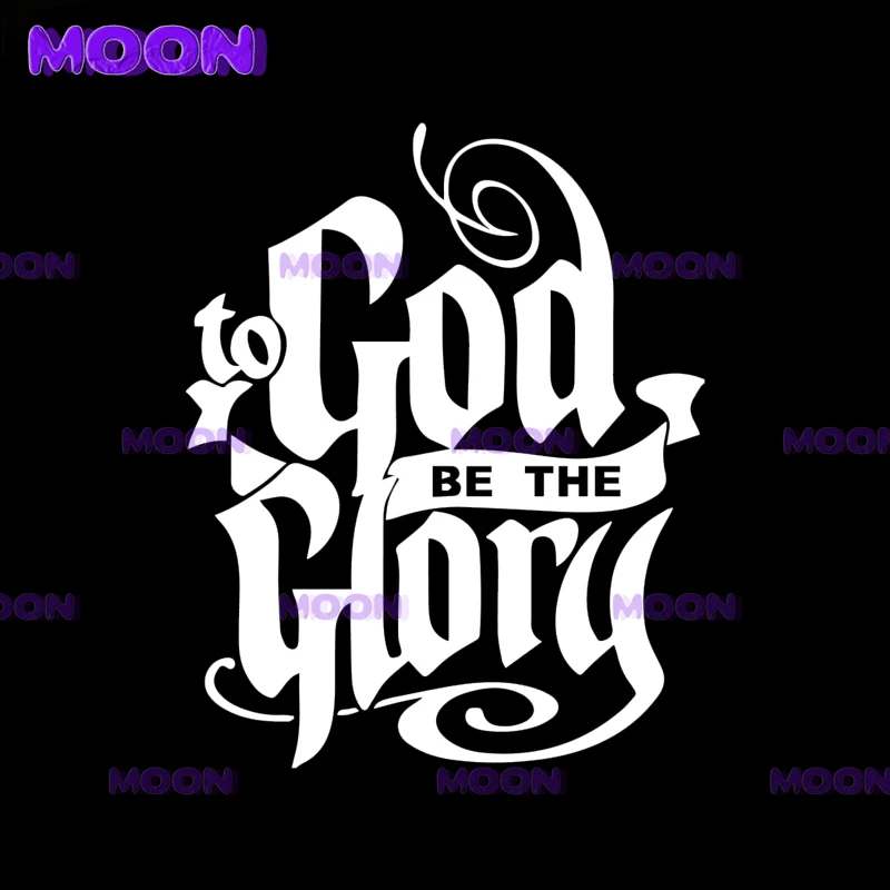 Personalized Stickers  Attractive Creative To God Be The Glory Vinyl Decal Car Truck Window Sticker Bible Verse - view 3
