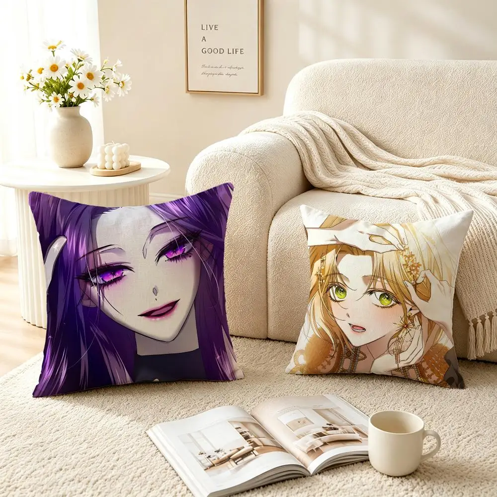 Manhwa Your Throne Cushion Cover Pillow Short Plush fresh natural Cushion for Living Room Bedroom Sofa Home Decoration