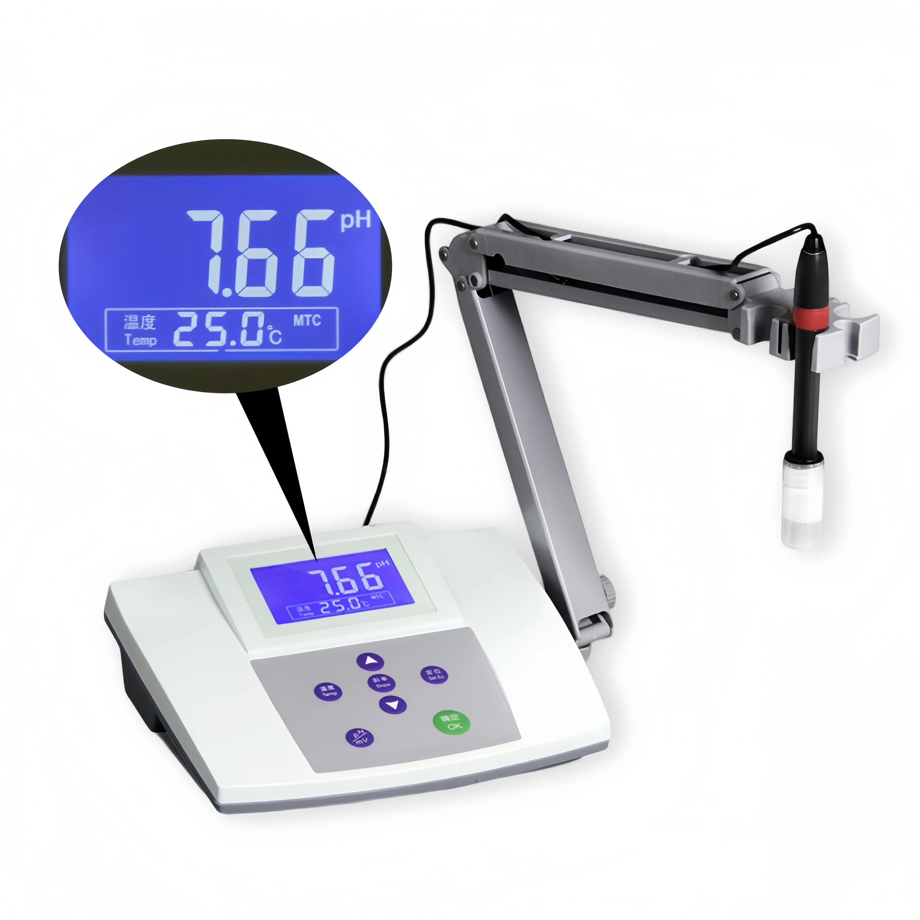 

Lower Price ph meter digital acidity meter ph lab meter ph for water milk