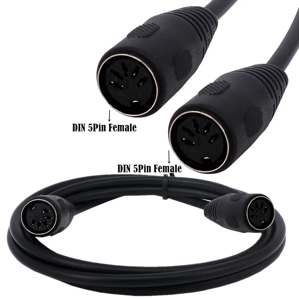 Cable de extensión MIDI MIDI de 5 pines DIN macho a hembra Cable MIDI de Audio 1,5 m 3m para teclado MIDI sintetizador órgano guitarra eléctrica