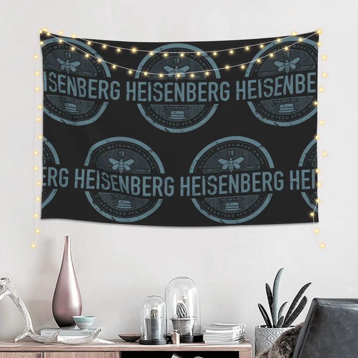 Breaking Bad Golden Moth Fashion Heisenberg Bee Tapestry Hippie Wall Hanging Aesthetic Home Decor Tapestries for Living Room