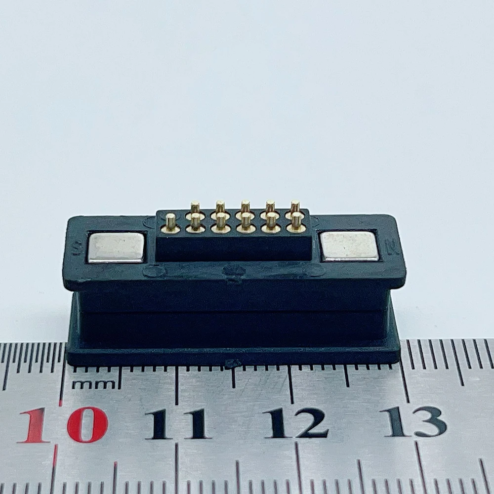 1 Paar 6P 7P 8P 9P 10P 11P 12P 13P 14P 16P 20P Magnetischer Pogo-Pin-Steckverbinder, versenkter, quadratischer, federbelasteter Stromkontakt, Sockel – Detail 9
