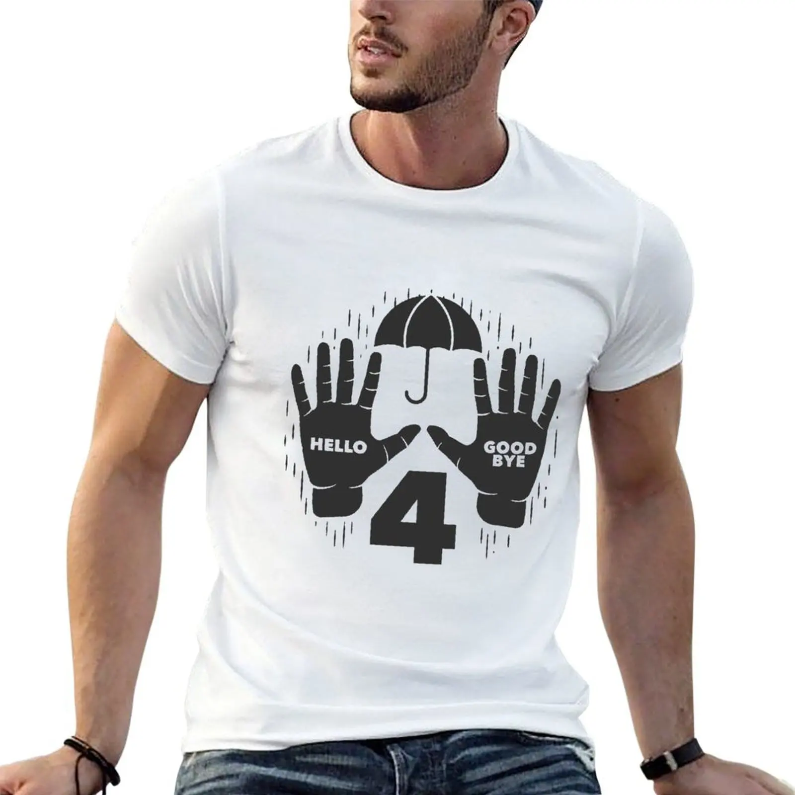 UMBRELLA ACADEMY - FOUR, KLAUS [BLACK] T-Shirt luxury designer shirts graphic tee Men's t-shirt