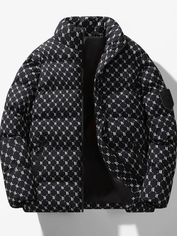 

Мужская повседневная хлопковая куртка B-Sle Thiened, зимняя модная брендовая куртка с воротником-стойкой, длинная теплая верхняя одежда из полиэфирного волокна