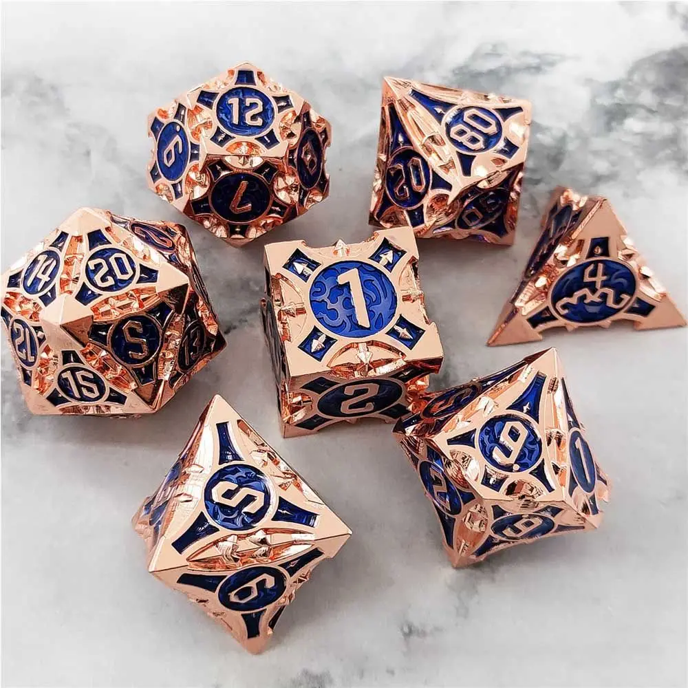 

7Pcs New Colored Polyhedral Table Games Accessory Dice Set Dices For D&d DND