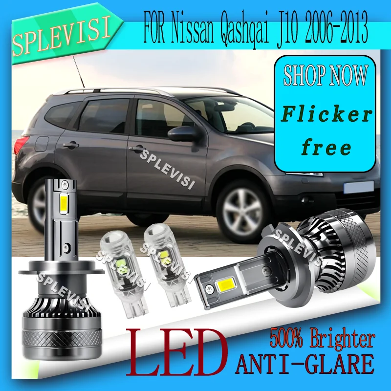 

CANBUS READY Anti-Glare Water and Shock Proof Low Beam Lights For Nissan Qashqai J10 2006 2007 2008 2009 2010 2011 2012 2013