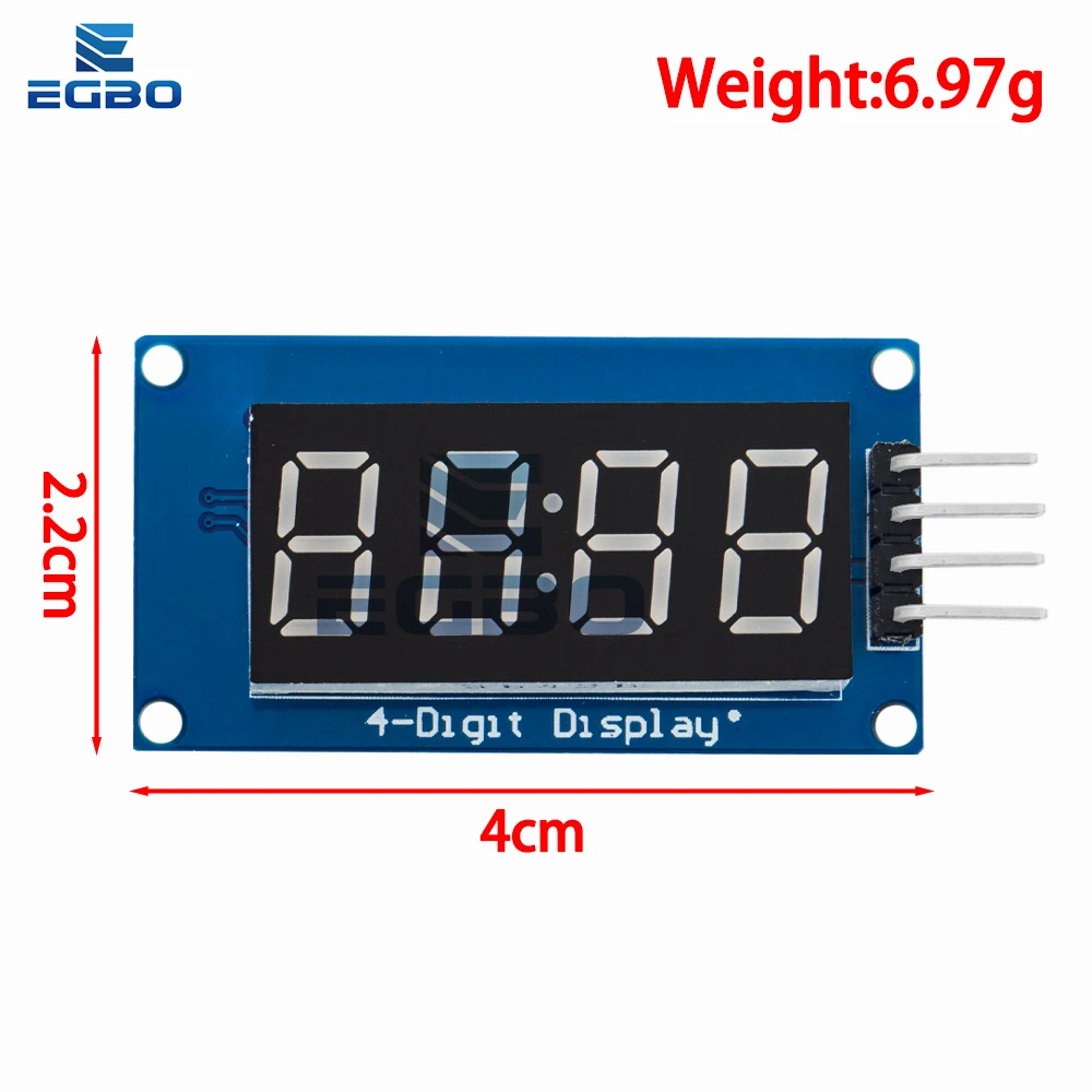 1 ~ 10 قطعة EGBO TM1637 4 بت وحدة عرض LED رقمية 7 قطعة 0.36 بوصة ساعة أنبوب الأنود الأحمر أربعة لوحة للقيادة التسلسلية حزمة