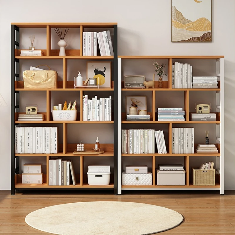 

multi-layer bookshelf storage Floor-standing Multi-functional Bedroom steel display rack Home bibliothèque corner shelves