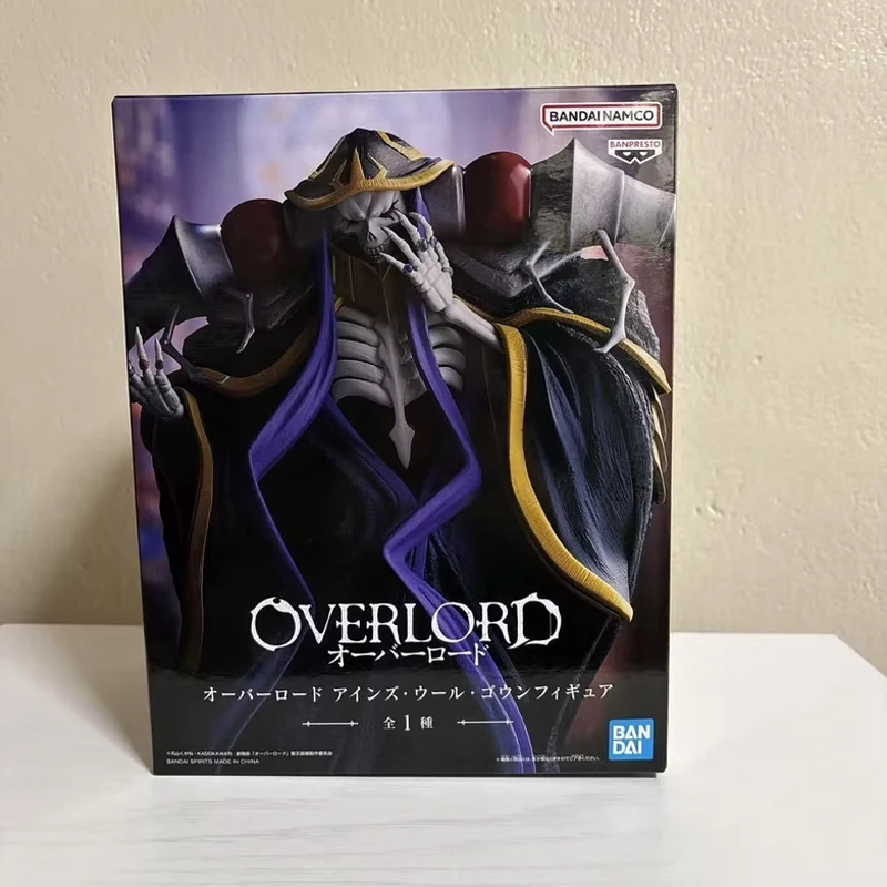Spedizione veloce Bandai BANPRESTO Overlord Albedo Ainz Ooal Abito Scheletro Re Anime Modello originale Giocattolo Action Figure Regalo per bambini