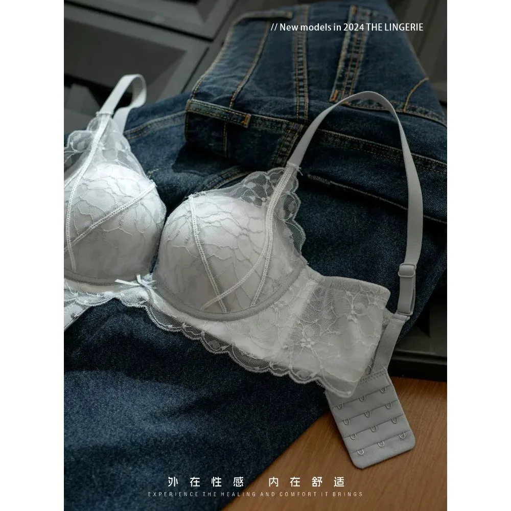 MOYISU Sexy Lace Bra for Small Chest Ladies Push Up Underwear Side Collection Anti Droop Daily Wear Brassiere S-XL bra for women