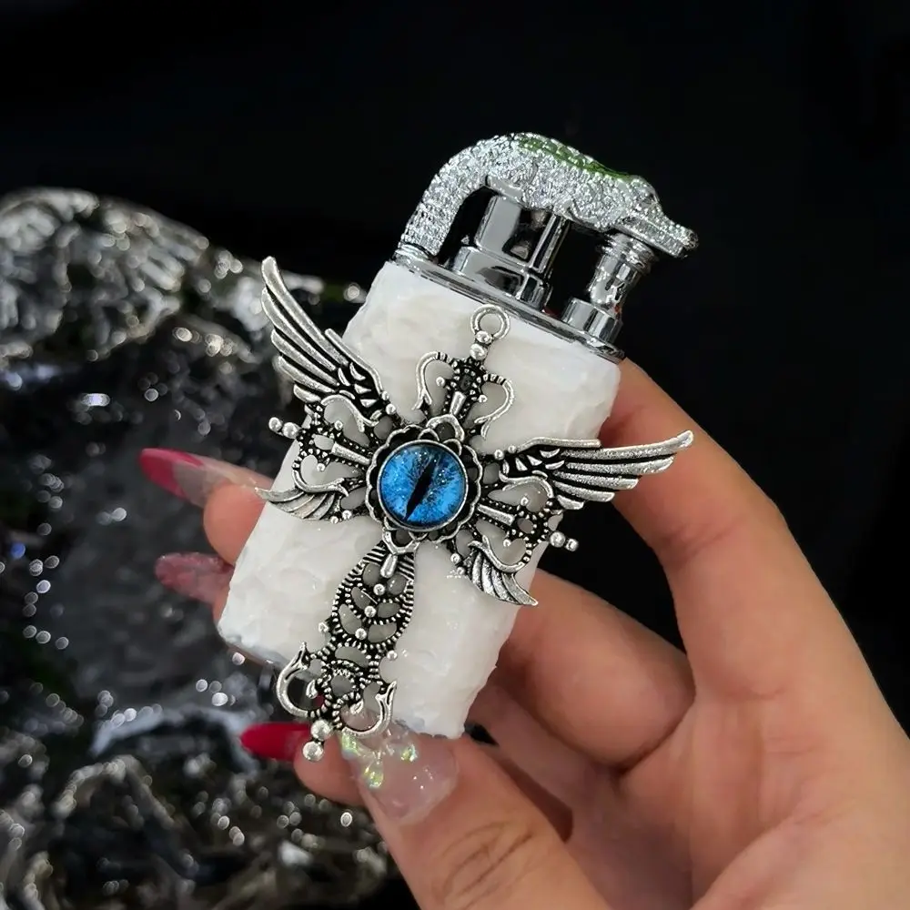 Outdoor Portable EDC Handmade Double Fire Punk Inflatable Windproof Cigarette Igniter Camping Hiking Emergency Lighte r Tool