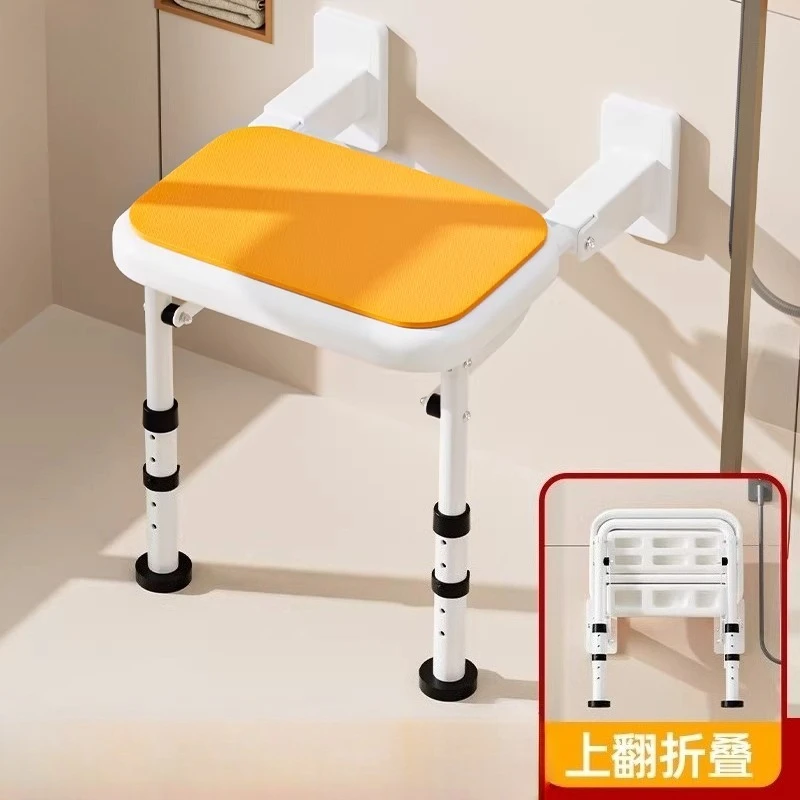 

Складная настенная скамья для душа, откидное сиденье для ванной, стул для ванной комнаты с нескользящими ножками, товары для домашнего ухода, складные табуреты