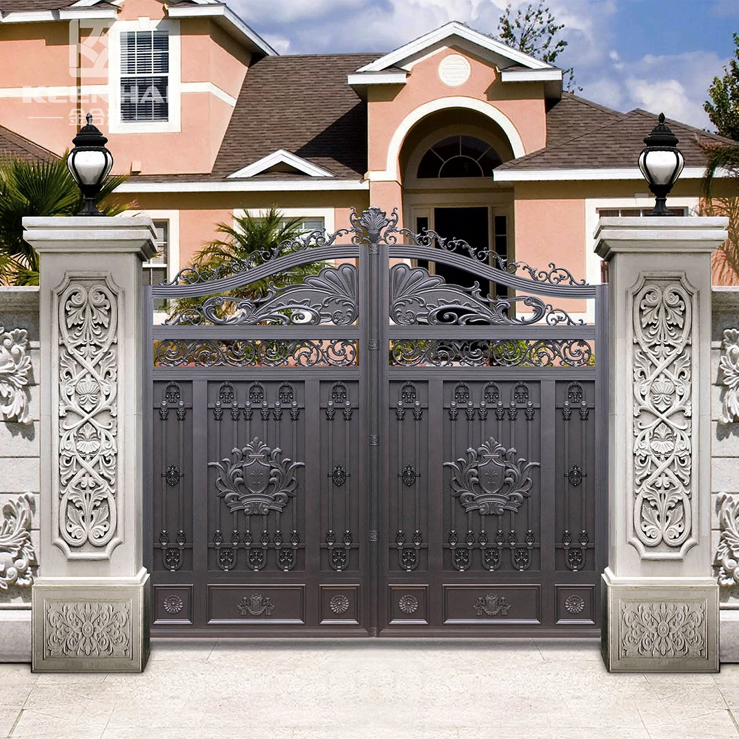 

Durable Aluminum Alloy Gate with Traditional Chinese Architecture Style