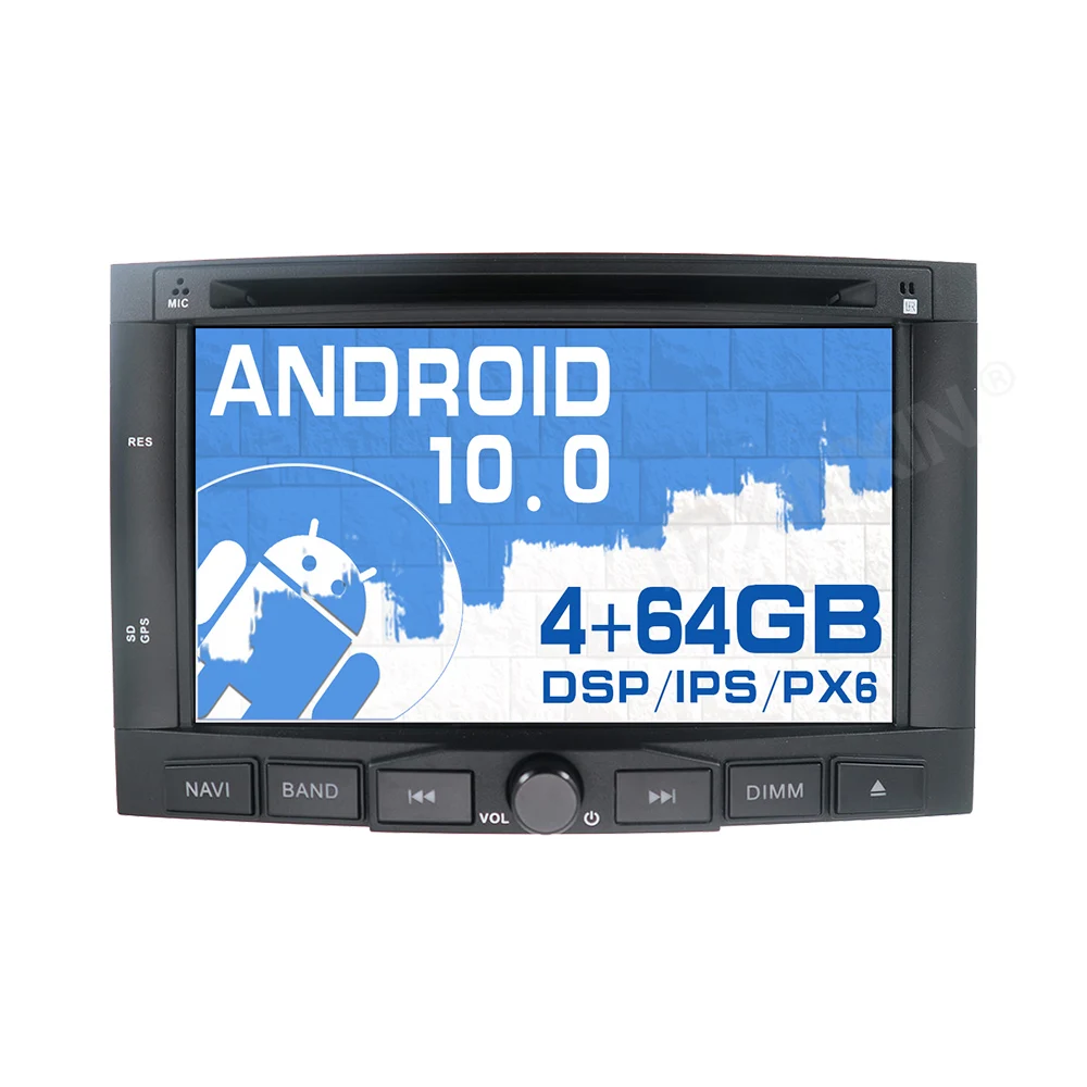 

Android 10.0 car DVD player GPS navigation radio stereo 3008 5008 2009+ multimedia tape recorder