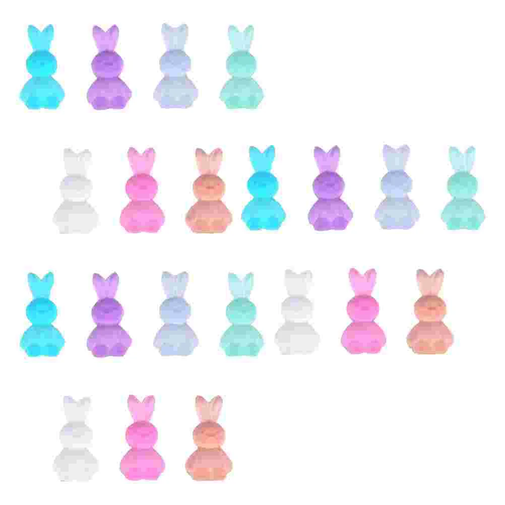 

30 Pcs Nail Bunny Jewelry Lovely Decorations DIY Women Manicure Gem Cartoon Ornament Resin Women's