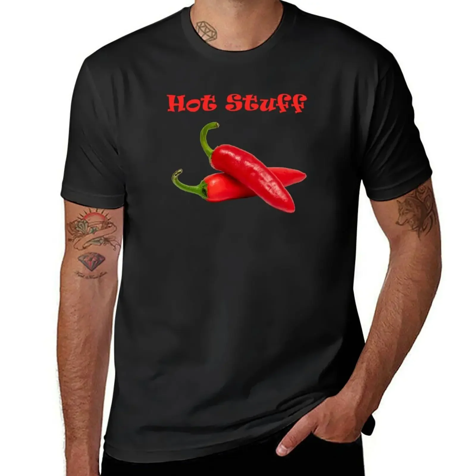 Hot Stuff Chillies T-Shirt oversized graphic tee anime Clothing sublime t shirts for men graphic