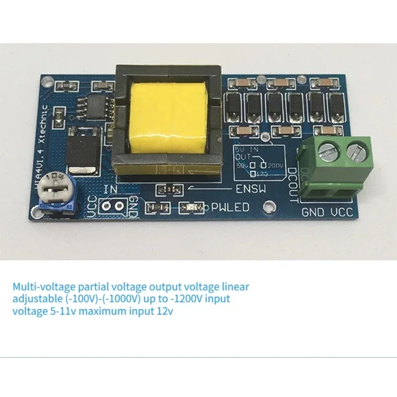 HIA4 Negative Boost Power Module Converts DC Continuously Adjustable 5V-400V -300V -1200V High Voltage