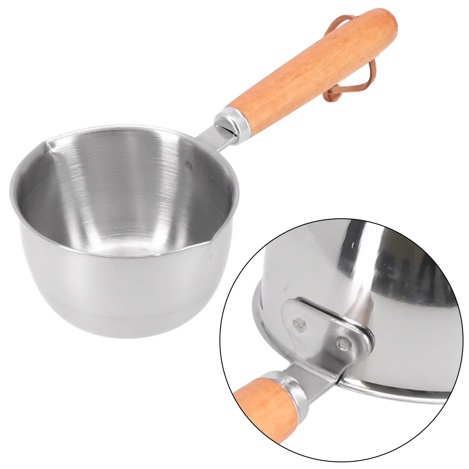 Stainless Steel Oil Pot Mini Soup Milk Pot Multifunctional Burning Oil Dripping Sauce Special Pot Hot Oil Pan Sauce Kitchen Pots