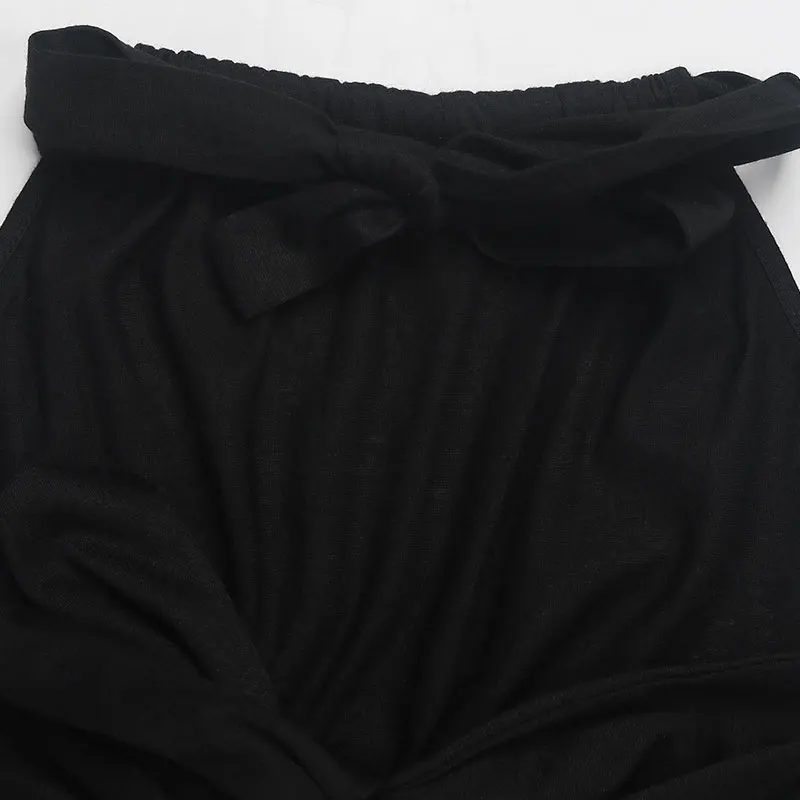 Vestido midi recortado con cuello halter y estampado floral blanco y negro para mujer, vacaciones de verano, fiesta informal, moda ajustada