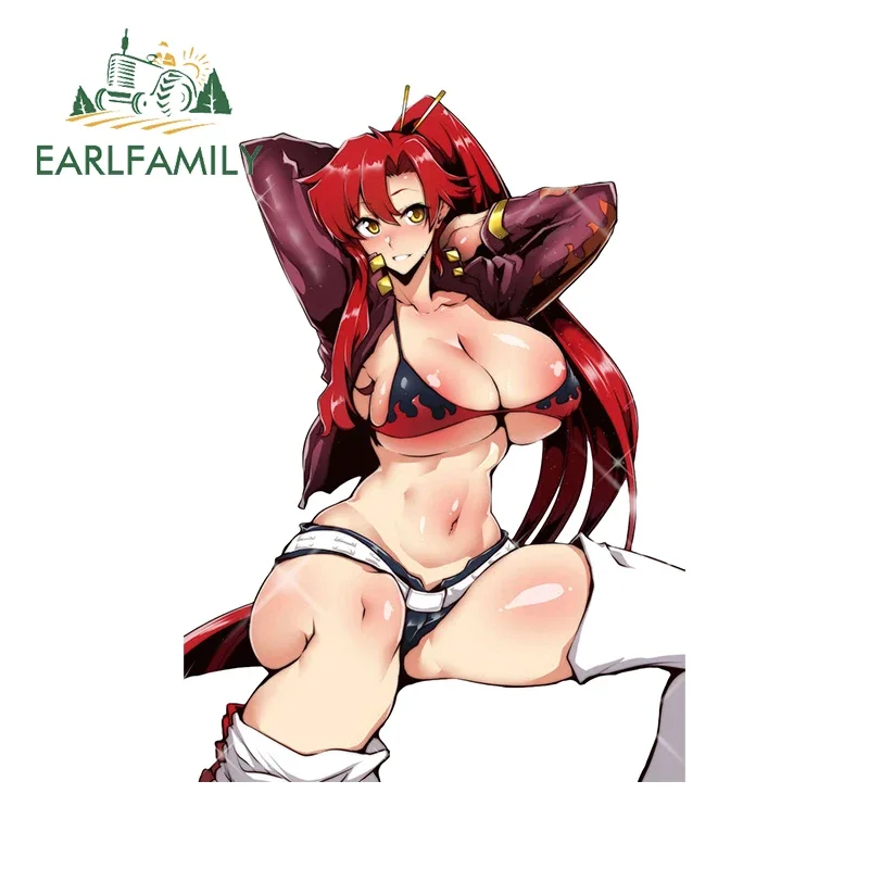 EARLFAMILY 13cm X 9.3cm for Yoko Sexy Car Stickers Fashionable Simple Decals Scratch-Proof Bumper Decor Car Door Protector Vinyl
