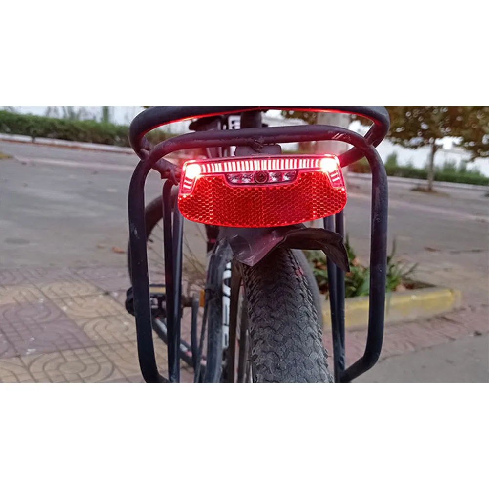 Cycling Bicycle Rear Reflector Tail Light For Luggage Rack MTB Road Bike Reflective Taillight Safty Riding Warning Lantern Part