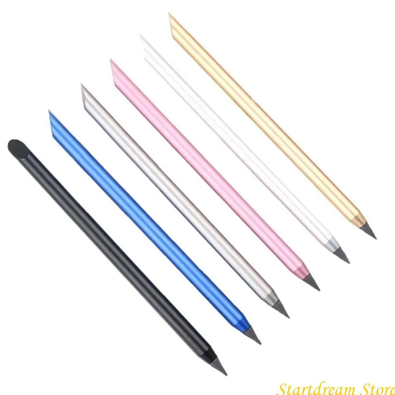 

6Pcs Multifunction Everlasting Pen with Touching Screen Tip Erasable Inkless Pen K92C