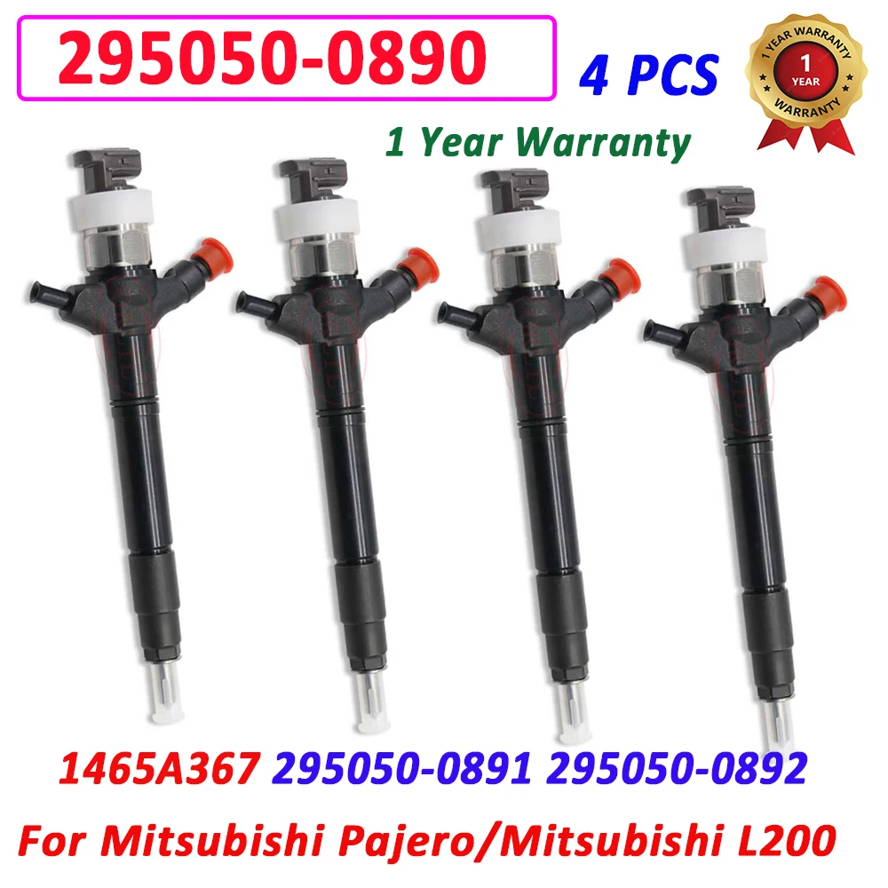 

4 PCS 1465A367 ORLTL 295050-0890 FUEL INJECTOR 295050-0891 Diesel Injector 295050-0892 9729505-089 for Mitsubishi Pajero 2.5 d