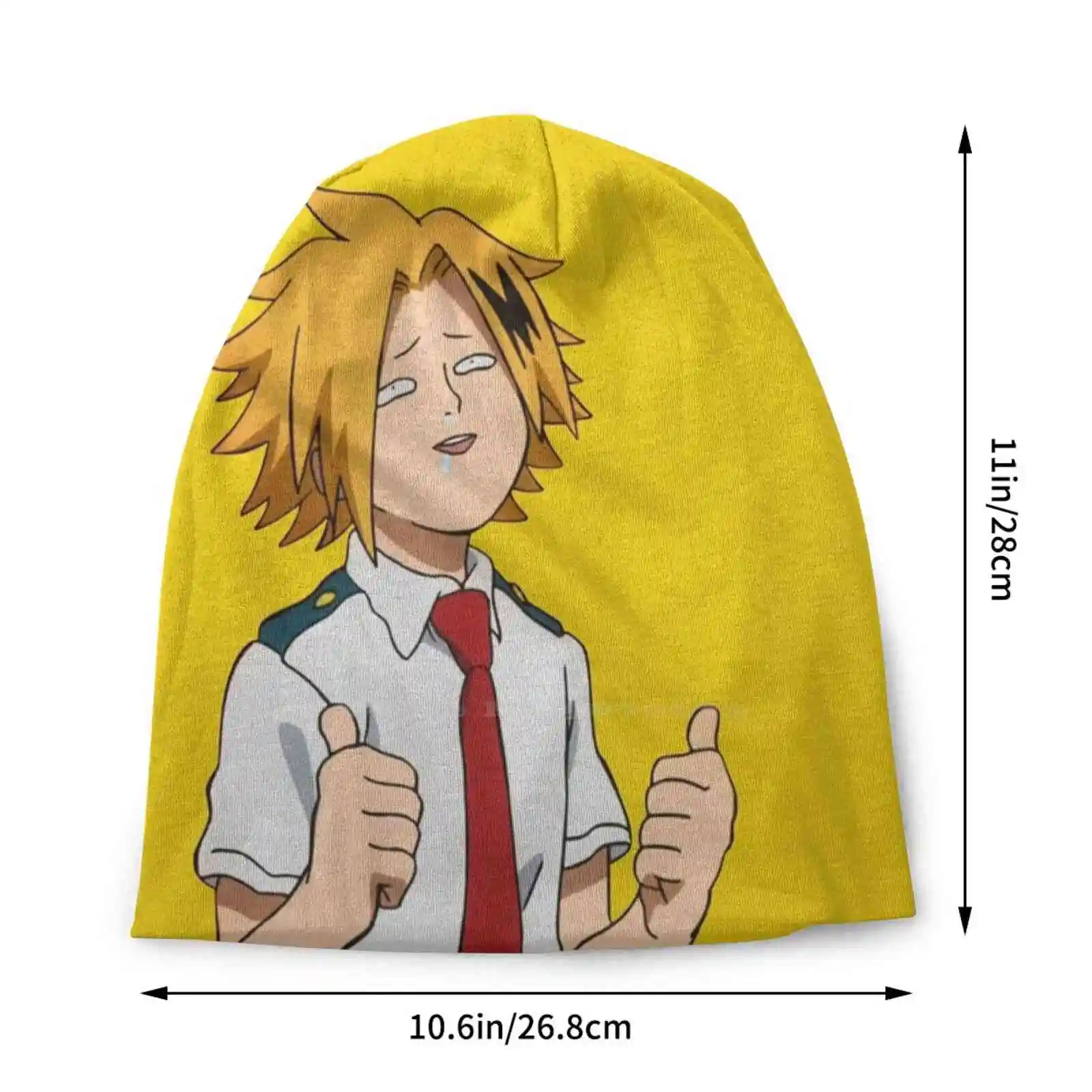 Denki Kaminari Knitted Hat Warm Beanie Outdoor Caps Bnha Boku No Hero Academia Mha Denki Kaminari Kaminari Denki Anime Chibi