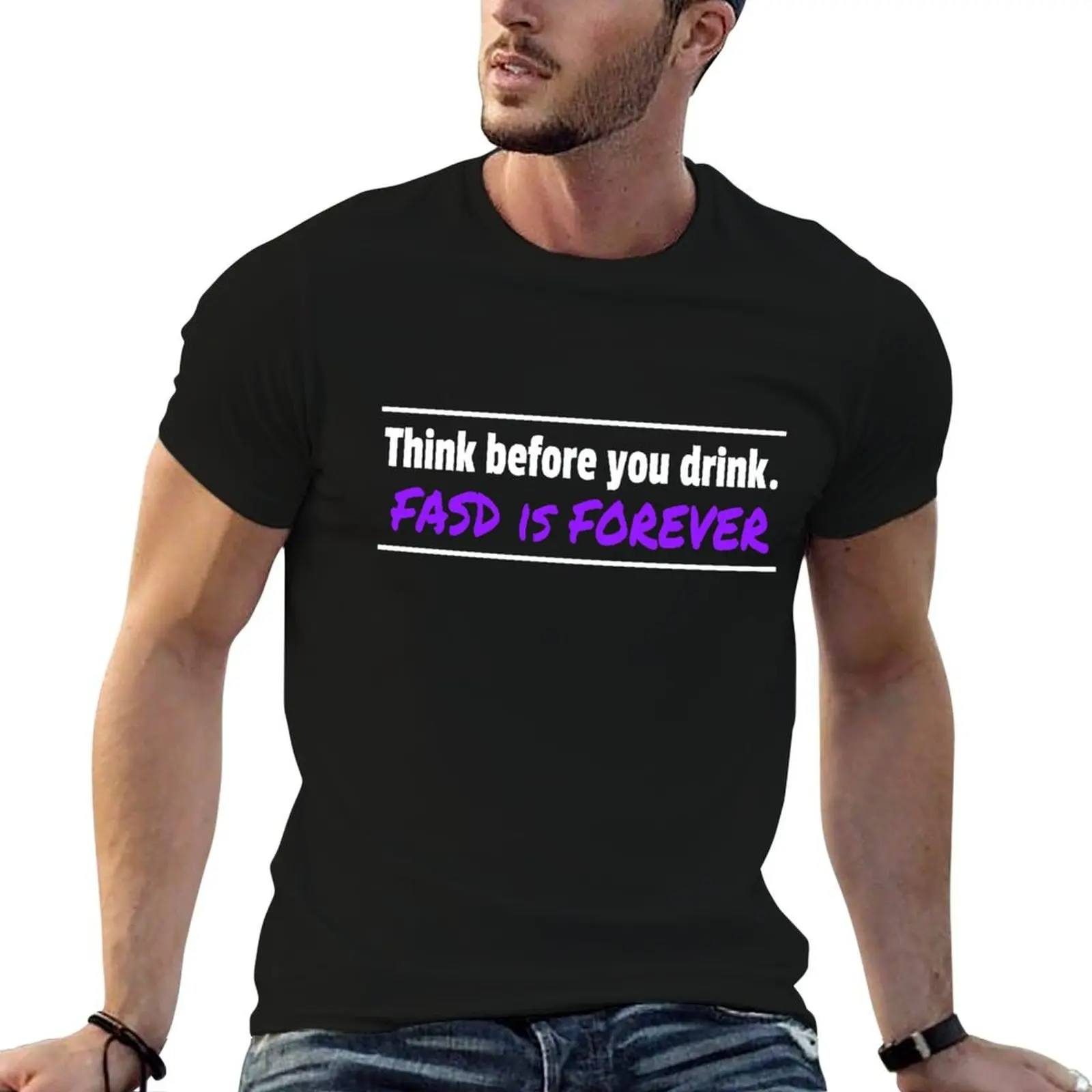 Spreading FASD awareness everywhere you go! T-Shirt Moisture Wicking Quick Dry Tee