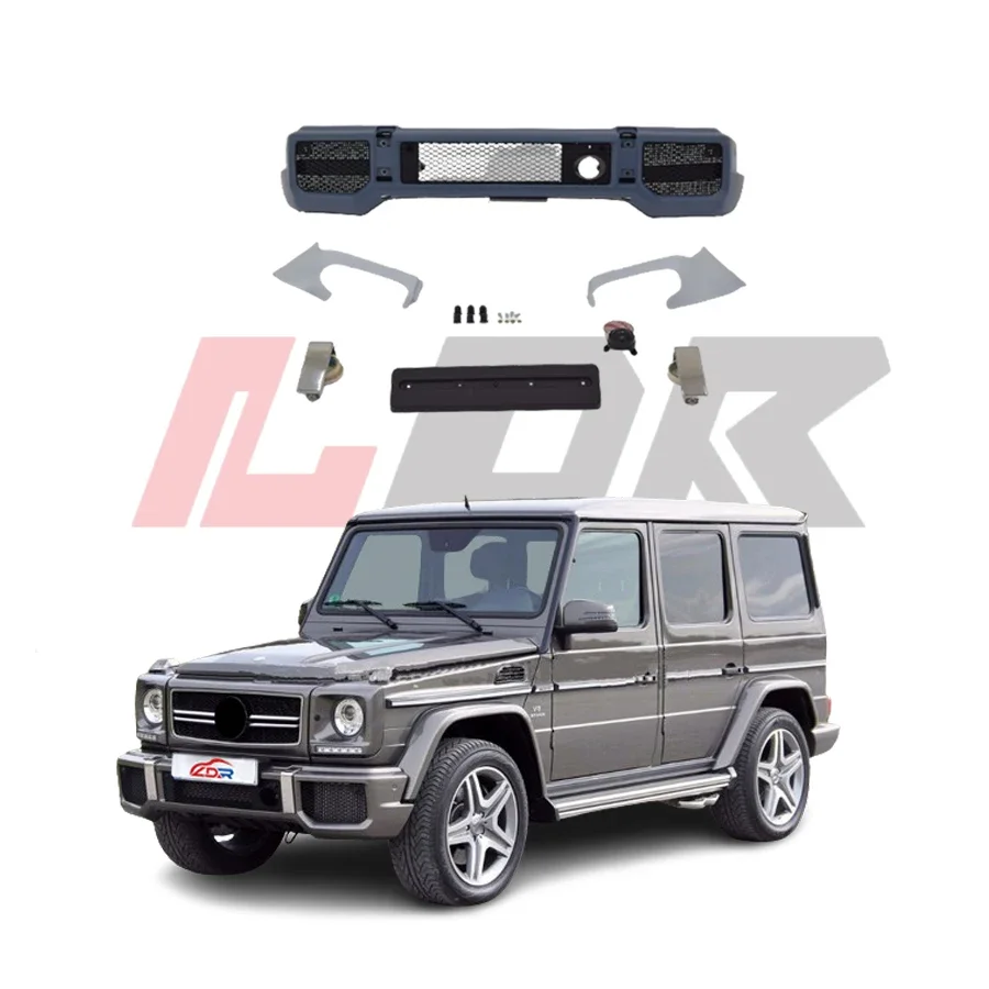 

XDS C-High Quality Plastic Front Bumper Kit For G Wagon G Class 2002-2019 Upgrade To A-/Bra-Bus Easy Installation