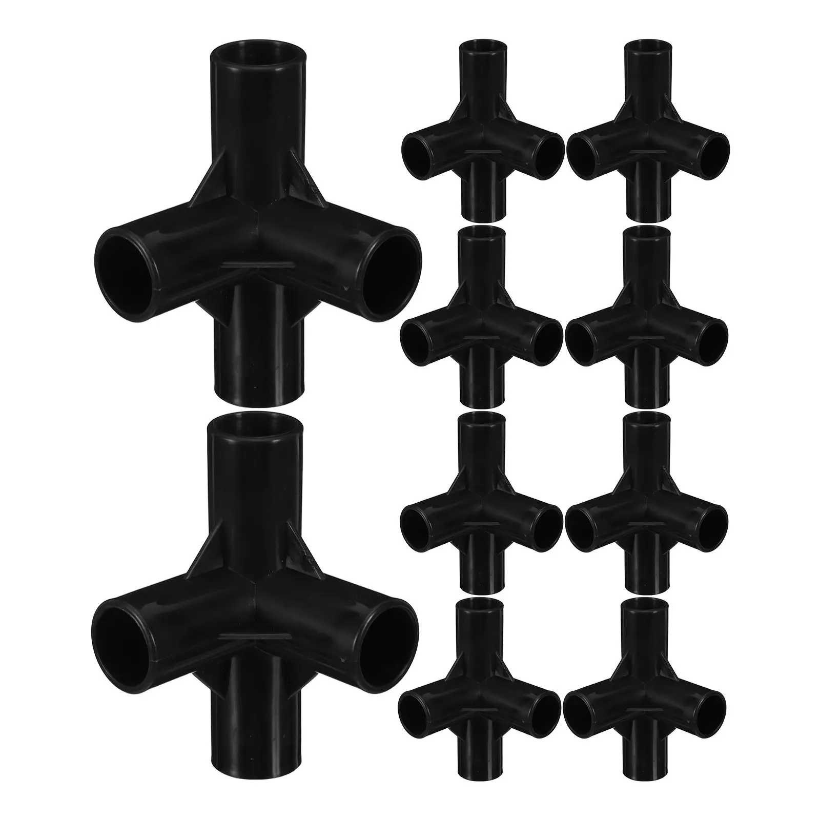 10Pcs Tube Couplings 16Mm Heavy Duty Cross Joint for Portable Fabric Wardrobe Connectors Closet Rod Connector Joint Shoe