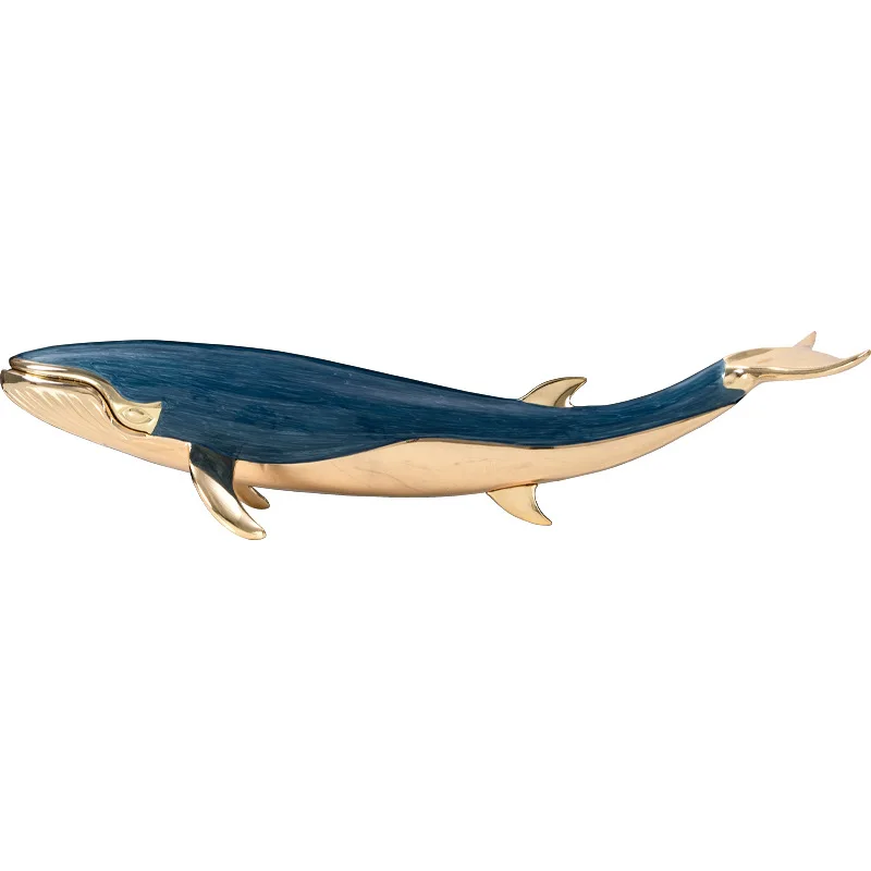 

Light luxury, enamel color, living room, TV cabinet, whale, ornament, entrance, wine cabinet, creativity