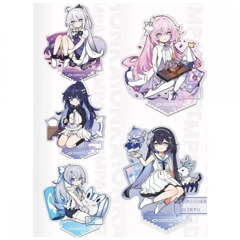 10cm Honkai Impact 3 series acrylic Standing plaque bedroom Desktop decoration children assembly toy game periphery holiday gift