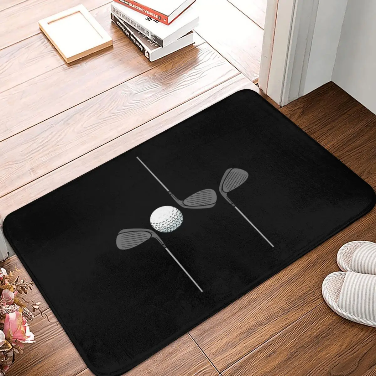 Golfing Golfer Golf Player Anti-slip Doormat Floor Mat Dust-proo Carpet Rug for Kitchen Entrance Home Balcony Footpad Mats