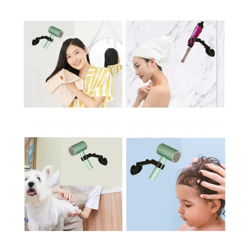 

Lazy Hair Dryer Holder Adjustable Hair Dryer Shelf Wall Mount Bathroom Universal Dropship