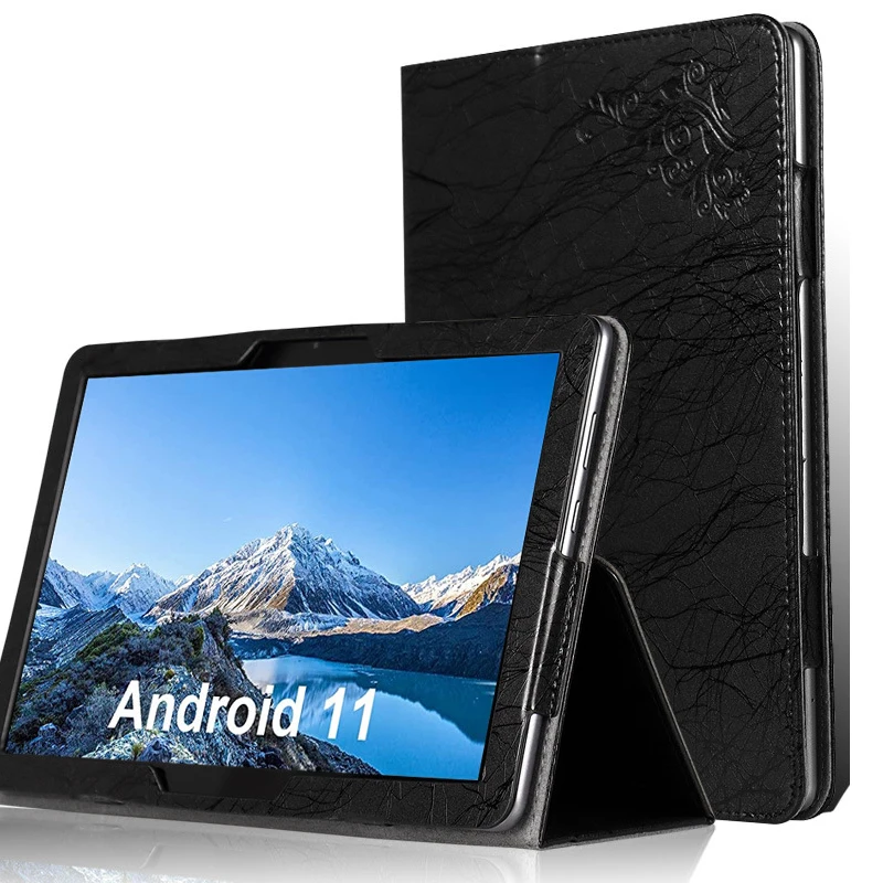 Luxury  Leather Cover For Blackview Tab 16 13 12 11 SE  Tablet  Flip Print Flower PU Case + Stylus Pen