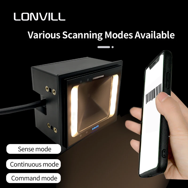 New Design IP65 RS485 Wiegand Waterproof Barcode Scanner Nfc Outdoor Fixed Qr Scanner