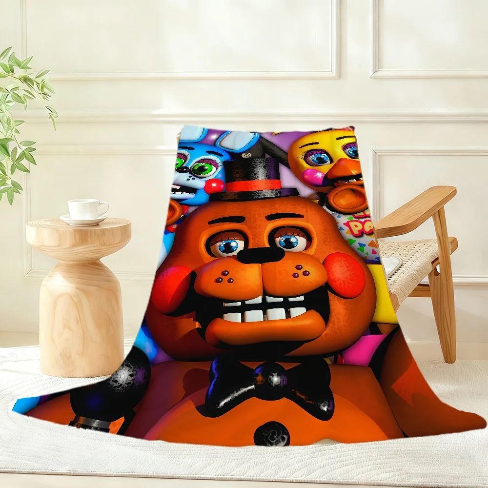 F-Five Nights Anime at Blanket Throw Super F-Freddys-S Cosy Plush Living Room Sofa Couch Childish Birthday Gifts
