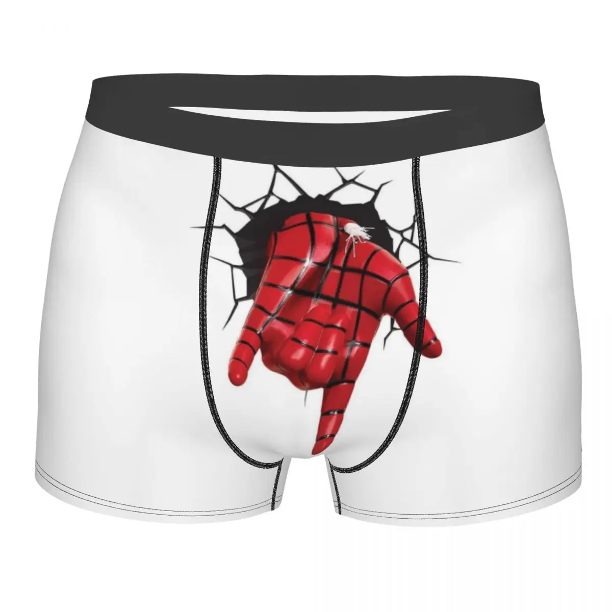 Spiderman Underwear Male Print Customized Spider Man Boxer Briefs Shorts Panties Breathable Underpants