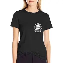 Chicago Fire Paramedic White Logo T-Shirt summer clothes Blouse Female clothing Women t shirt