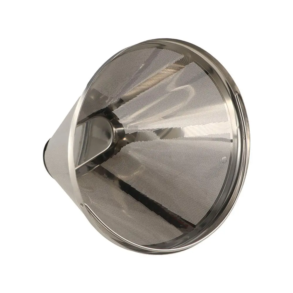 

304 Stainless Steel Drip Coffee Machine Filter with Foldable Handle Fine Mesh Coffee Powder Basket Reusable Tea Strainer